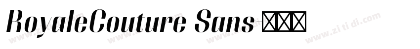 RoyaleCouture Sans字体转换 RoyaleCouture Sans字体转换